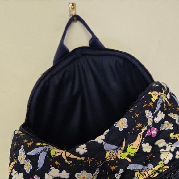 NEW Vera Bradley Disney Tinkerbell Essential Large Backpack- Navy Blue main image 6